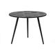 Table basse ronde en teck noir D 58