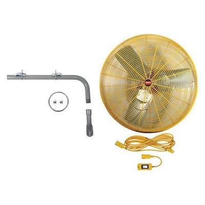 DAYTON 7DJ32 High Visibility High Visibility Industrial Fan, Ceiling, IBeam,