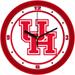 Houston Cougars 11.5'' Suntime Premium Glass Face Traditional Logo Wall Clock