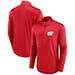 Men's Fanatics Branded Red Wisconsin Badgers Tough Minded Quarter-Zip Top