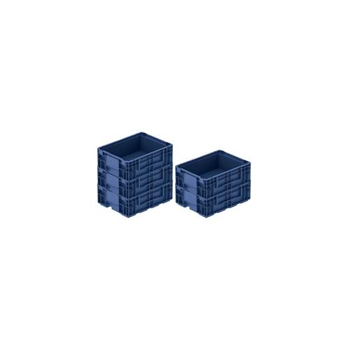 PROREGAL 5x VDA KLT Kleinladungsträger mit Verbundboden | HxBxT 14,7x30x40cm | 10 Liter | KLT, Transportbox, Transportbehälter