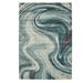 Contempo Illusion Rectangle Rug Teal, 7'10" x 10'10", Teal