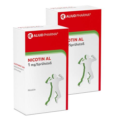 2x Nicotin AL 1 mg/Sprühstoß Spray 2x2 St