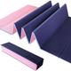 Foldable Yoga Mat-1/4 Inch Thick - Easy to Storage Travel Yoga Mat Foldable Lightweight for Fitness - Anti Slip Folding Exercise Mat for Yoga, Pilates, Home Workout & Floor Exercise(Dark Blue/Pink)