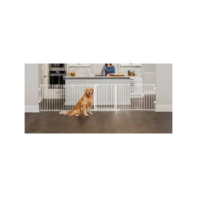 Regalo Pet Products 6 Panel Super Wide Dog Gate & Dog Play Yard, White, 130-in wide