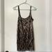 Free People Dresses | Free People Tiger Print Sequin Slip Black Dress S | Color: Black/Gold | Size: S