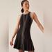 Anthropologie Dresses | Anthropologie Sleeveless Pointelle Sweater Dress | Color: Black/White | Size: M