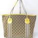 Gucci Bags | Gucci Gg Canvas Tote Bag In Patent Leather | Color: Yellow | Size: Os
