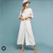 Anthropologie Pants & Jumpsuits | Anthropologie Oceanside Wide-Leg Cropped Pants | Color: Tan/White | Size: Xs