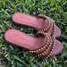 Coach Shoes | Coach Isa Studded Leather Sandals Size 5.5 | Color: Brown | Size: 5.5