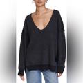 Free People Sweaters | Free People Women's Sweaters Free People Sweater Weather V Neck | Color: Black | Size: Xl