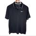 Nike Tops | Nike Dri-Fit Woman’s Black W/ White Trim Short Sleeve Polo Shirt Size X-Large | Color: Black | Size: Xl