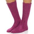 Free People Accessories | Free People Socks Iris Openwork Os Pink Scallop Edge Ribbed Winter Nwt | Color: Pink | Size: Os