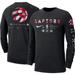 Men's Nike Black Toronto Raptors Essential Air Traffic Control Long Sleeve T-Shirt