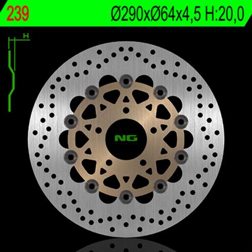 NG BRAKE DISC Schwimmende NG BRAKES Bremsscheibe – 239