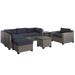 Florence 8 Piece Sectional Seating Group with Cushions