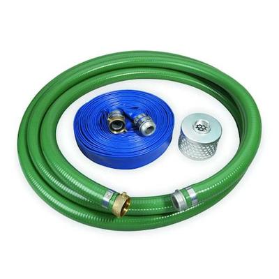 ALLIANCE HOSE & RUBBER PKM1-400 Pump Hose Kit,4 In ID,Includes Strainer
