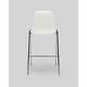 Lot de 4 - Tabouret coque en polypropylène Blanc, hauteur 75 cm