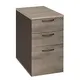 Caisson hauteur bureau Sapporo - L.42 x P.60 x H.74 cm - 3 tiroirs - Chêne