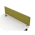 Panneau-écran acoustique Moody pour bureau L. 120 x l. 40 cm - Tissu Vert fixations Alu