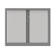 Armoire à rideaux métallique Confort+ Ht 100 x L.120 cm - corps Aluminium rideaux Blancs