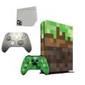 Pre-Owned Microsoft Xbox One S Minecraft Limited Edition 1TB Gaming Console with Lunar Shift Controller Included BOLT AXTION Bundle (Refurbished: Like New)