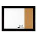 QUARTET MFG-1PK Home Decor Magnetic Combo Dry Erase with Cork Board on Side 23 x 17 Black Wood Frame