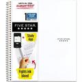 Mead Five Star Wirebound Notebook 1 Subject College Ruled 11 x 8 1/2 White - 1 Subject(s) - 100 Sheets - 100 Pages - Wire Bound - 11 x 8 1/2 - Bleed Resistant Durable | Bundle of 5 Each
