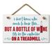 Counterart Bottle Of Wine Treadmill Decorative Hanging Wood Sign 9.5" By 5.75" | 5.75 H x 9.5 W x 0.5 D in | Wayfair 41-06231