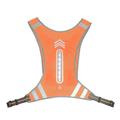 Reflective USB Charging Glowing Vest Reflective Safety Running Vest For Outdoor Cycling Sports Night Running Orange LED