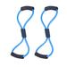 2 PCS Chest Expander Resistance Bands 8 Shaped Exercise Stretching Straps for Home Exercise Fitness (Blue)