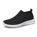 Mens Walking Tennis Gym Athletic Shoes Fashion Sneakers Casual Ligthweight Workout Sports Shoes Comfortable Breathable Slip on Shoes for Jogging Black Size 10.5