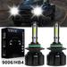 9006 HB4 COB LED Headlight Bulbs Conversion Kit 2000W 300000LM 6000K HID White