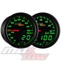 Black & Green MaxTow 60 PSI Boost & 2200Â° F Exhaust Gas Temperature Gauge Set