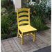 Red Barrel Studio® Nettie Patio Dining Chair Plastic/Resin in Yellow | 40 H x 19 W x 21 D in | Wayfair F10B186A90E6485A8A2E4B0CD4AF5771