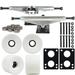 Longboard Package Core 7.0 Silver Trucks 70mm White Wheels