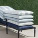 Single-piped Outdoor Chaise Cushion - Antica Diamond Cobalt, 75"L x 23"W - Frontgate