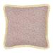 Fringed Outdoor Oleander Pillows - Oleander Persimmon, Sand, 16" x 16" - Ballard Designs Oleander Persimmon - Ballard Designs