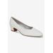 Extra Wide Width Women's Myrtle Pump by Easy Street in White (Size 7 1/2 WW)