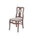 Chippendale Wood Folding Chairs, Set Of 2 by Stakmore in Cherry