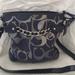 Coach Bags | Coach Navy & Silver Crossbody Bag | Color: Blue/Silver | Size: Os