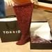 Torrid Shoes | New In Box Torrid Size 11 Over The Knee Boots | Color: Red | Size: 11