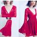 Free People Dresses | Free People With Love Bell Sleeve Dress | Color: Red | Size: Xs