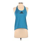 Adidas Active Tank Top: Blue Activewear - Women's Size X-Small
