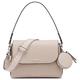 Calvin Klein Women's Millie 2 in 1 Flap Shoulder Bag & Crossbody, Mushroom, One Size