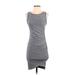 Leith Casual Dress - Mini: Gray Solid Dresses - Women's Size X-Small