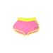 Under Armour Athletic Shorts: Pink Color Block Activewear - Women's Size Small
