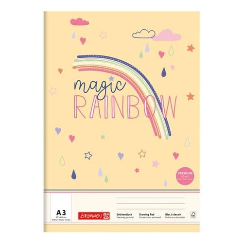 Zeichenblock »Magic Rainbow« A3 20 Blatt mehrfarbig, Brunnen, 29.7×42 cm