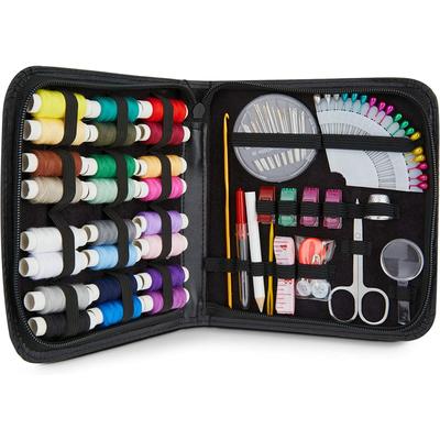 Multicolored Sewing Kit with Spools, Needles and Extra Sewing Supplies