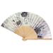 frehsky home decor vintage bamboo folding hand held flower fan chinese dance party pocket gifts